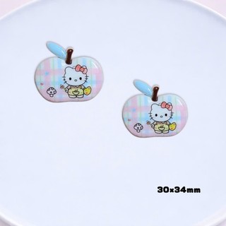Set Charm Hello Kitty Kính Đỏ Candy Táo Hồng Siêu Cute – Bộ Charm Kitty Dễ Thương