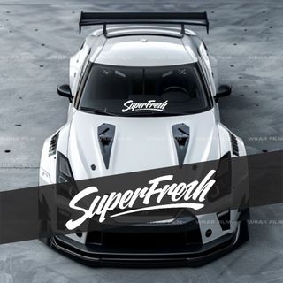 Tem kính lái Superfresh dán ô tô  Chất liệu: Decal cao cấp PVC không thấm nước chịu được nắng mưa (TC004)
