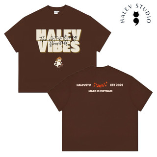 Áo thun Boxy Signature Halev Brand Việt Nam chất Cotton Premium 260gsm Unisex nam nữ
