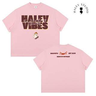 Áo thun Boxy Signature Halev Brand Việt Nam chất Cotton Premium 260gsm Unisex nam nữ