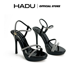 Giày Sandal Đính Đá XAVIER Đúp Trước 3P Cao Gót 12P HADU M1217 Chất Liệu Cao Cấp BH 12T
