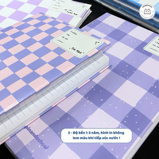 [LẺ] Giấy Bao Tập, Bao Vở, Bao Sách Pastel Tím Lilac Giấy Bóng Dày Chất Lượng | Thiết kế bởi Pinandschool
