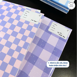 [LẺ] Giấy Bao Tập, Bao Vở, Bao Sách Pastel Tím Lilac Giấy Bóng Dày Chất Lượng | Thiết kế bởi Pinandschool