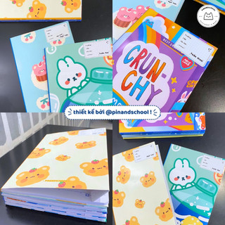 [LẺ] Giấy Bao Tập, Bao Vở, Bao Sách Hoạ Tiết Dễ Thương Giấy Bóng Dày Chất Lượng | Thiết kế bởi Pinandschool
