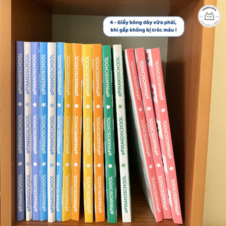[LẺ] Giấy Bao Tập, Bao Vở, Bao Sách Pastel Xanh Dương Mây Trời Giấy Bóng Dày Chất Lượng | Thiết kế bởi Pinandschool