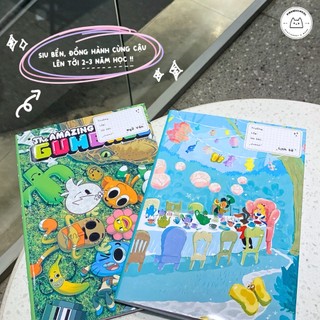 [LẺ] Giấy Bao Tập, Bao Vở, Bao Sách Chủ Đề Hoạt Hình Nhí Nhảnh Phần 4 | Thiết kế bởi Pinandschool