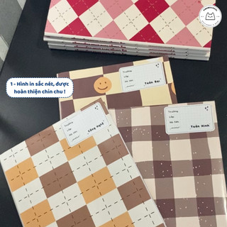 [LẺ] Giấy Bao Tập, Bao Vở, Bao Sách Nâu Hạt Dẻ Cacao Giấy Bóng Dày Chất Lượng | Thiết kế bởi Pinandschool