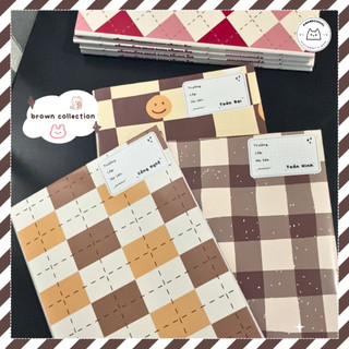 [LẺ] Giấy Bao Tập, Bao Vở, Bao Sách Nâu Hạt Dẻ Cacao Giấy Bóng Dày Chất Lượng | Thiết kế bởi Pinandschool
