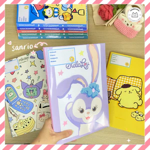 Giấy Bao Tập, Bao Vở, Bao Sách Hoạ Tiết Sanrio, Kuromi, Cinnamoroll | Thiết kế bởi Pinandschool