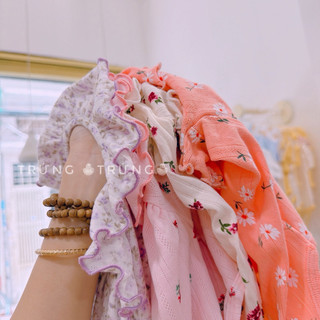 (3-13kg) Body cotton kèm nơ cho bé gái