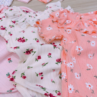 (3-13kg) Body cotton kèm nơ cho bé gái