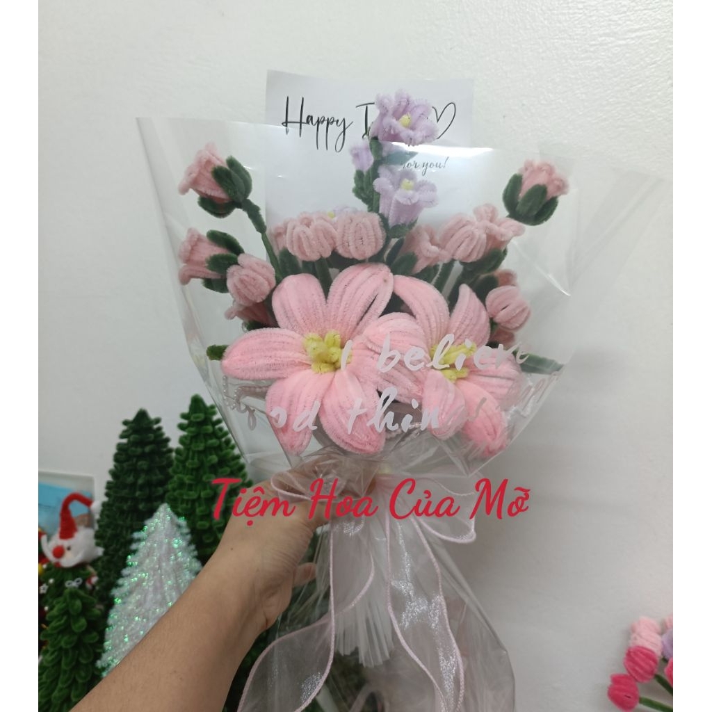 Bó Hoa Linh Lan Kẽm Nhung Xinh