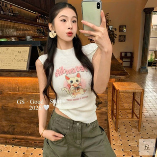 QCL1 5931 Áo mèo tay hến form ôm mới về cực xinh(Freesize)