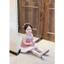 Sét váy áo kẻ xanh, đỏ ren phối chân váy bí trắng dễ thương cho bé gái từ 12-45kg(2-12 tuổi)