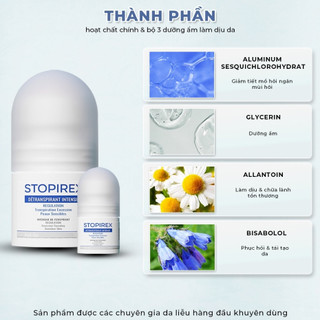 Combo 2 Lọ Lăn khử mùi STOPIREX cho nam & nữ (30ml) - Ngăn tiết mồ hôi hiệu quả