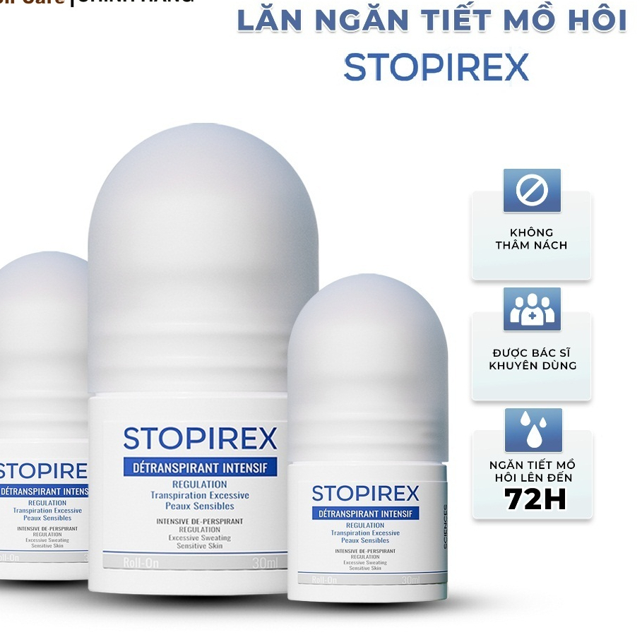 Lăn Khử Mùi STOPIREX: Kháng Khuẩn, Ngăn Mồ Hôi, Khử Mùi Hiệu Quả Dành Cho Nam, Nữ