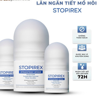 Combo 2 Lọ Lăn khử mùi STOPIREX cho nam & nữ (30ml) - Ngăn tiết mồ hôi hiệu quả