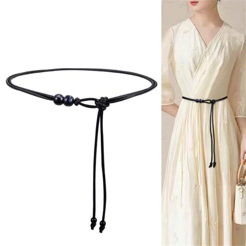 Đai váy da dây thắt lưng nam nữ Horizon gài Đai váy dây DV34 sang chảnh dây nịt blazer Banr NHỎ 0.5cm