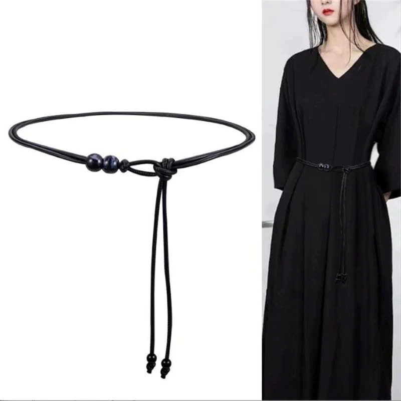 Đai váy da dây thắt lưng nam nữ Horizon gài Đai váy dây DV34 sang chảnh dây nịt blazer Banr NHỎ 0.5cm