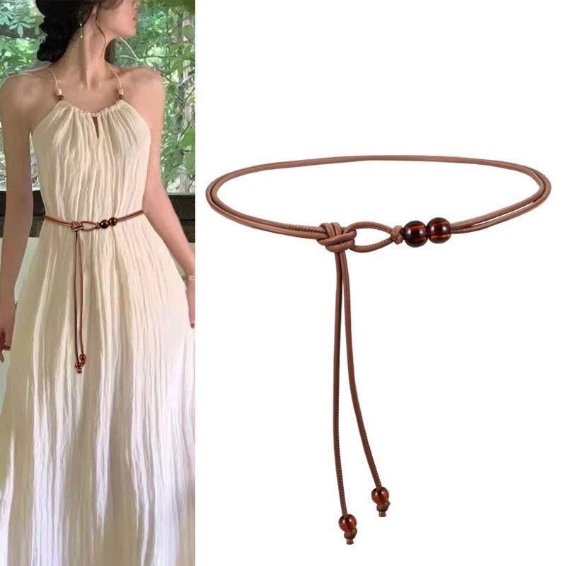 Đai váy da dây thắt lưng nam nữ Horizon gài Đai váy dây DV34 sang chảnh dây nịt blazer Banr NHỎ 0.5cm