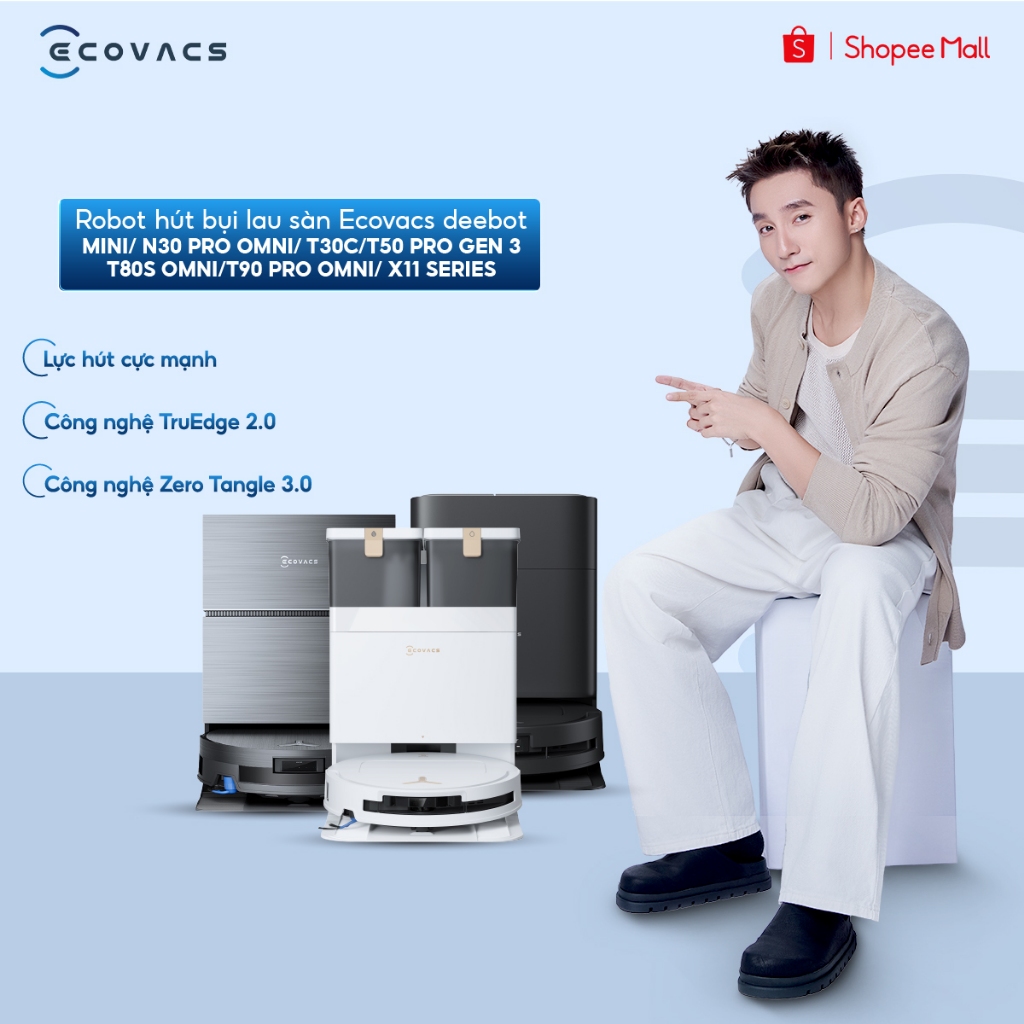 Robot hút bụi lau sàn Ecovacs Deebot