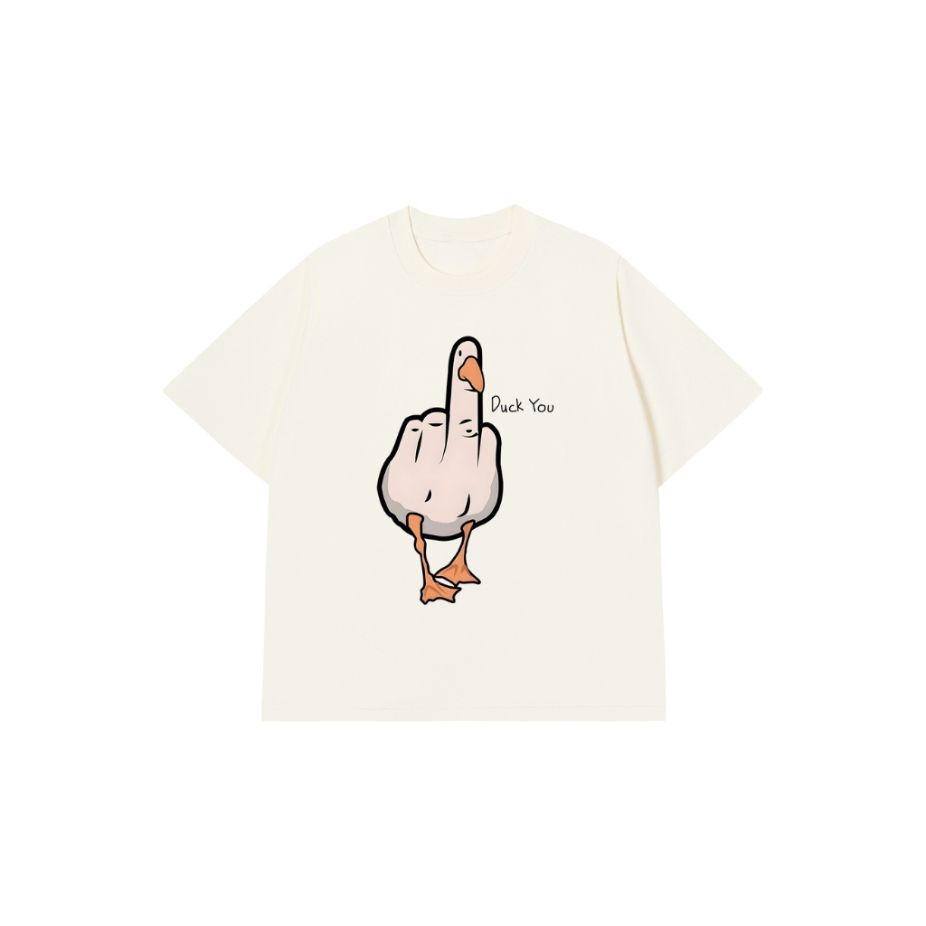 Áo Vớ Vẩn Vui Tươi REDLABEL Áo Thun DUCK YOU Cotton 100% Oversize Nam Nữ TS84