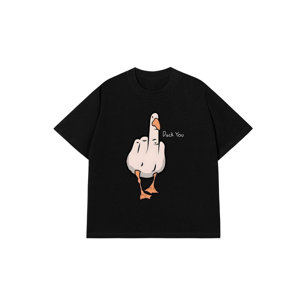 Áo Vớ Vẩn Vui Tươi REDLABEL Áo Thun DUCK YOU Cotton 100% Oversize Nam Nữ TS84