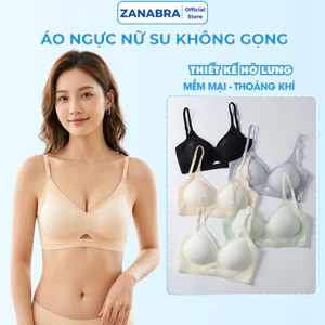 Áo Lót Nữ Su Đúc Mát Lạnh Cao Cấp, Áo Ngực Áo Bra Nữ Mút Dày 3CM Không Gọng Gom Ngực Chống Xệ ZANABRA A1107