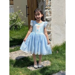 Váy công chúa bé gái 3-8 tuổi dự tiệc hoạt hình Đầm Elsa nàng tiên cá Ariel công chúa tóc mây  D1269