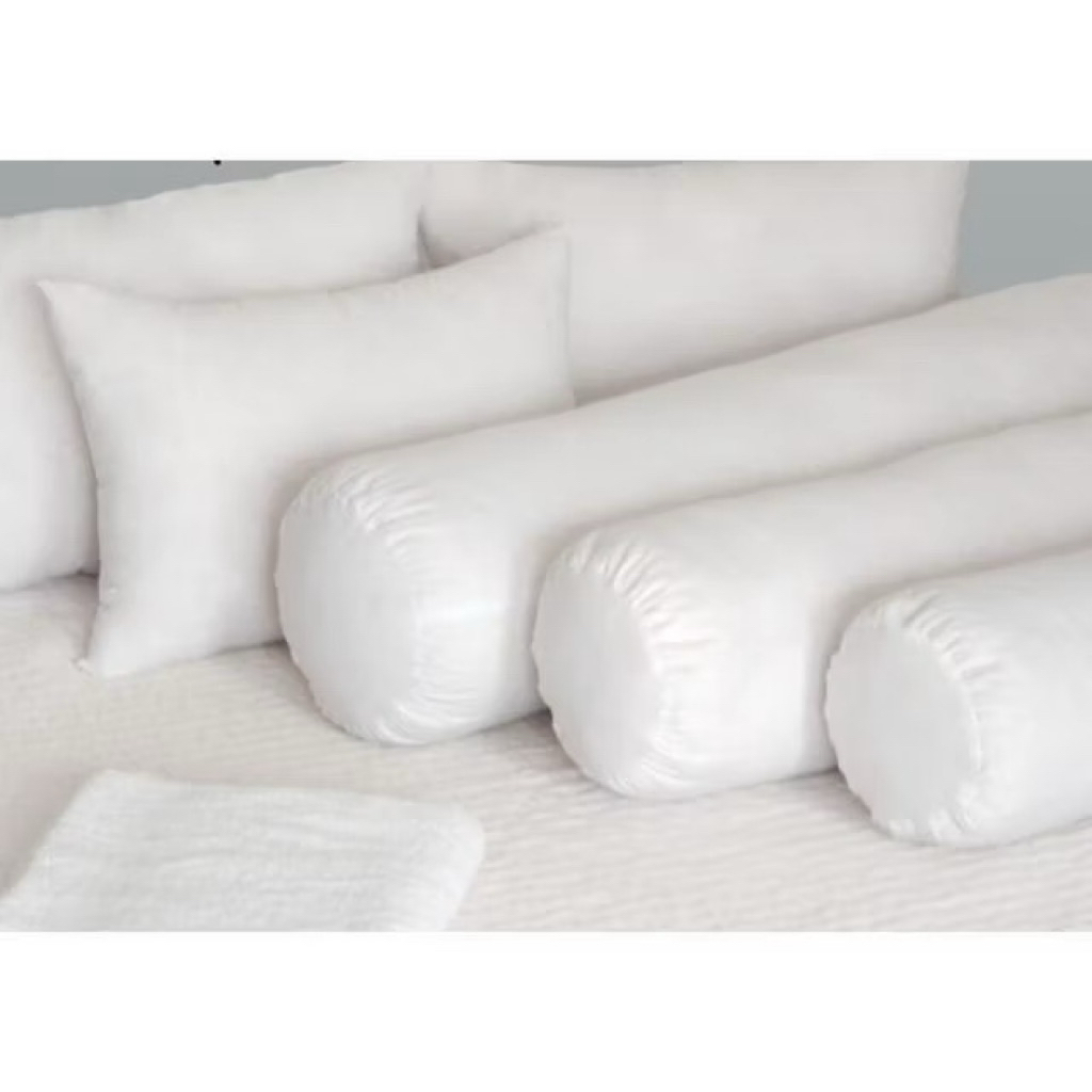 Ruột gối ôm SUNDEVI 35x105cm , bo tròn 2 đầu, bông nguyên sơ trắng tinh khiết, có khoá kéo