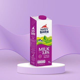 Sữa tươi nguyên kem Happy Barn 1L làm bánh, trà sữa