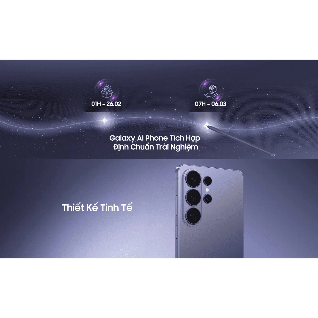 [DDV x Hannah] Điện thoại Samsung Galaxy S26 5G 12GB | 256GB. Màn hình 6.3" 120Hz - Exynos 2600 (2nm) - BH 12 tháng