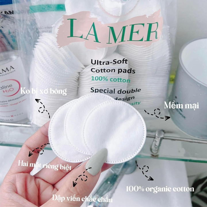 Bông Tẩy Trang Lamer 201 Miếng 100% Cotton 788