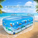 Bể Bơi Phao Vuông 3 Tầng Cao Cấp NAPA, Hồ Bơi Gia Đình Kích Thước Lớn 3m Hàng Dày Dặn Loại 1 Bền Đẹp — ảnh 5