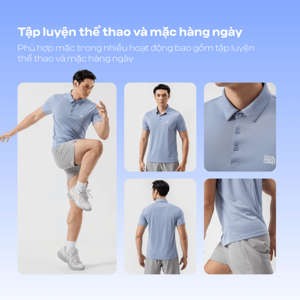 [TẶNG QUÀ ĐƠN 329K]Combo 03 Áo Polo thể thao nam ProMax S1 Logo thoáng khí Coolmate