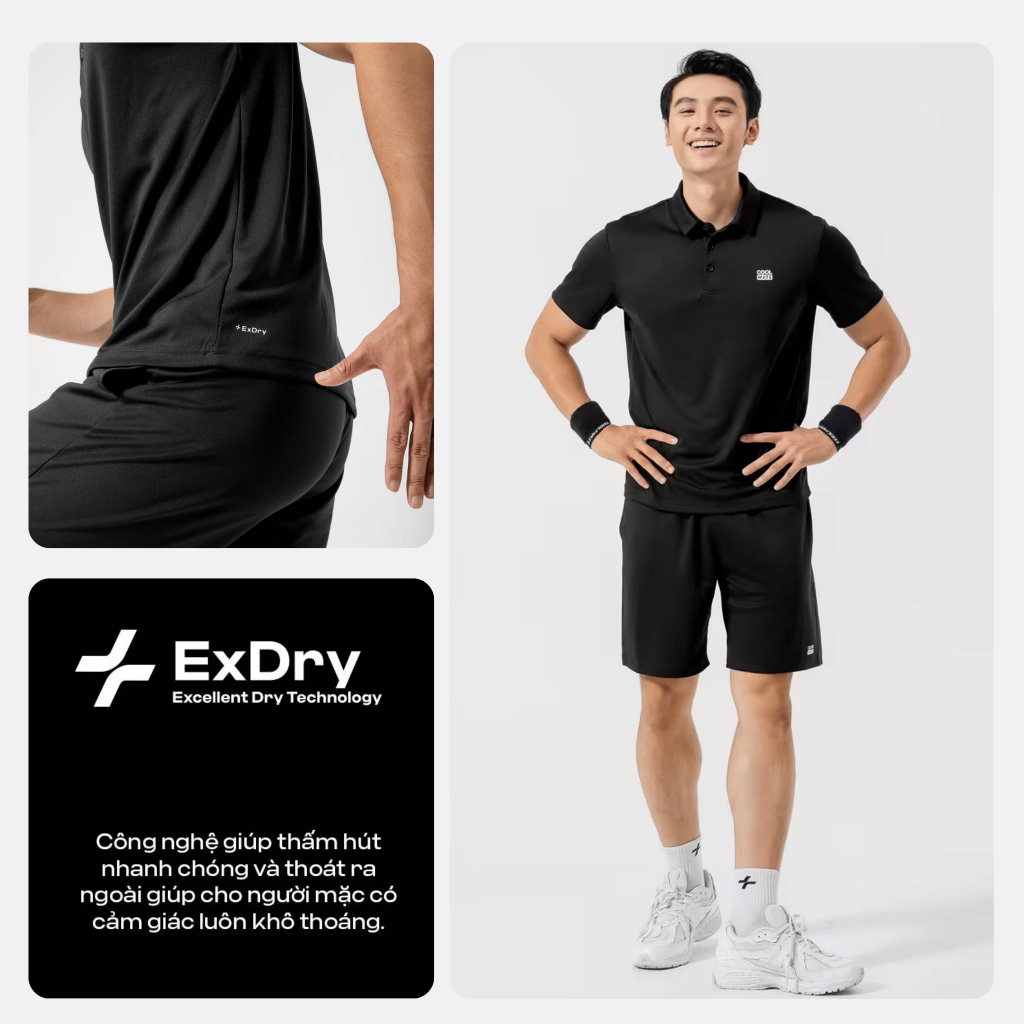 [TẶNG QUÀ ĐƠN 329K]Combo 03 Áo Polo thể thao nam ProMax S1 Logo thoáng khí Coolmate