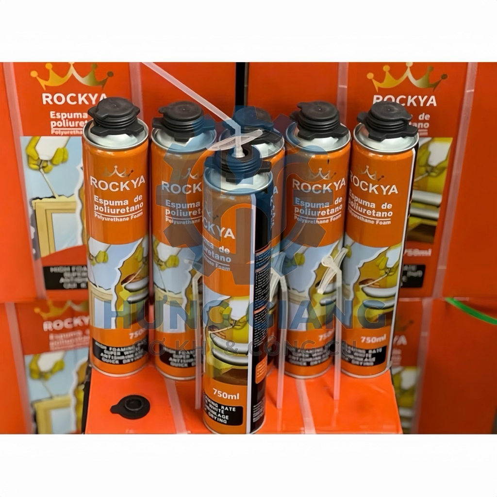 KEO BỌT NỞ Rockiya chai 750ml tỷ lệ tạo bọt cao, siêu trắng, nhanh khô