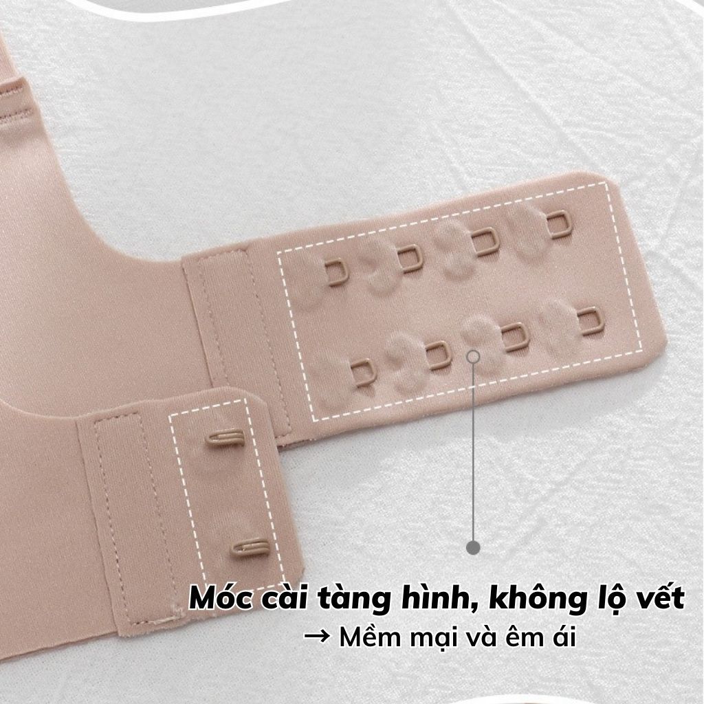 Áo ngực nữ su đúc không gọng mềm mại êm ái đệm mút cố định mỏng nhẹ ôm gom nâng đỡ sexy LANIXA A332