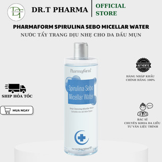 [HÀNG CÔNG TY] Nước tẩy trang dành cho da dầu, da mụn Pharmaform Spirulina Sebo Micellar 500ml