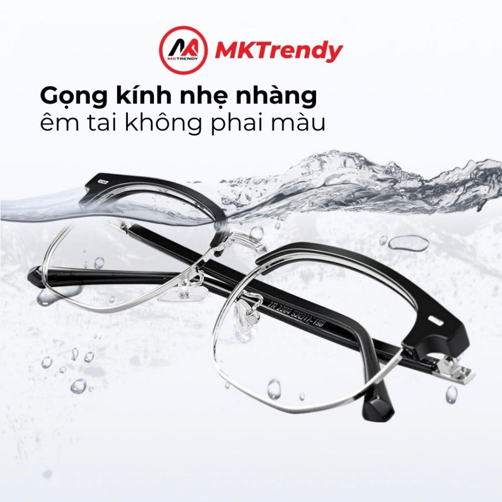 [Live x MKTRENDY] Kính đổi màu X12 gọng nhựa dẻo cao cấp chống tia UV chống ánh sáng xanh