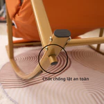 Ghế bập bênh FUNA 1 người ngồi đệm MEMORY tựa lưng và gác chân điều chỉnh 10 cấp độ, có gác chân đệm êm ái. — ảnh 6