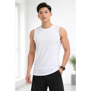 Áo Ba Lỗ Nam Thể Thao YODY Dải Chỉ Phối Màu MATA25S038