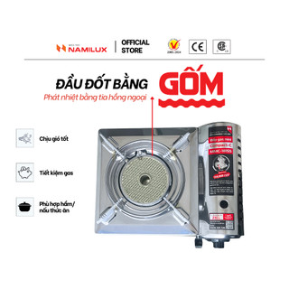 Bếp Gas Mini Du Lịch Hồng Ngoại NaMilux MMC-181SS/Van Ngắt Gas Tự Động/SP Phù Hợp Cho Nhà Hàng-Quán Ăn/Hàng Chính Hãng