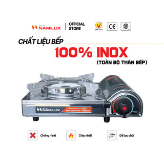 Bếp Gas Mini Du Lịch Hồng Ngoại NaMilux MMC-181SS/Van Ngắt Gas Tự Động/SP Phù Hợp Cho Nhà Hàng-Quán Ăn/Hàng Chính Hãng