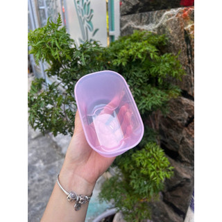 Sét 4 hộp đông mini full hồng 300ml tupperware, nhựa nguyên sinh an toàn