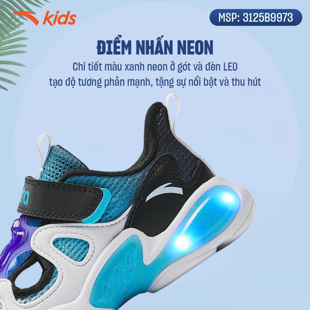 [VC 100K] Sandals Thời Trang Bé Trai Size 28 - 33 Anta Kids Flash 3125B9973