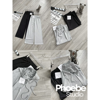 Quần Dài Ống Suông Vải Thun Tăm - Phoebe Studio [QUAN0060]