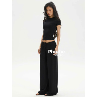 Quần Dài Ống Suông Vải Thun Tăm - Phoebe Studio [QUAN0060]