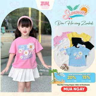 Áo thun bé gái cotton in hoa baby dễ thương J6251 – Phong cách nhẹ nhàng nữ tính, mềm mịn thoáng mát