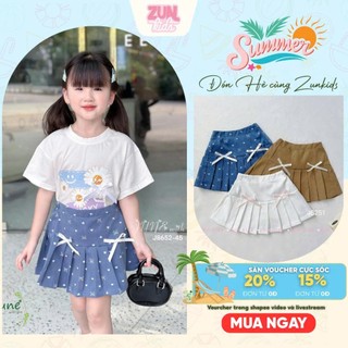 Chân váy bé gái xếp ly 2 tầng bồng bềnh J6251 – Mix thêm áo và phụ kiện siêu xinh, tôn dáng